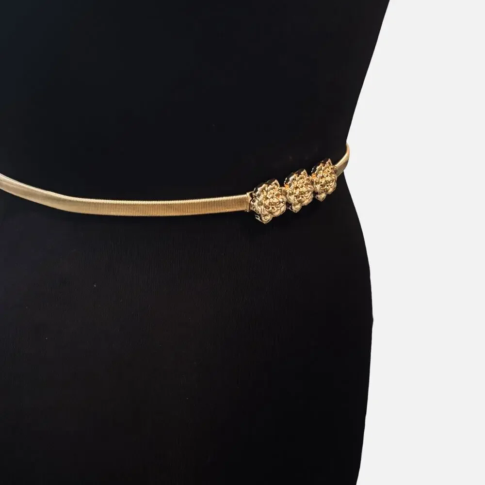 Rosette Stretch Metal Belt